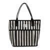 Canvas Bag Women's Large-capacity New Casual Striped Shopping Bag Commuter Tote Bag