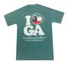 I Love GA Adult Short Sleeve Pocket Tee Shirt