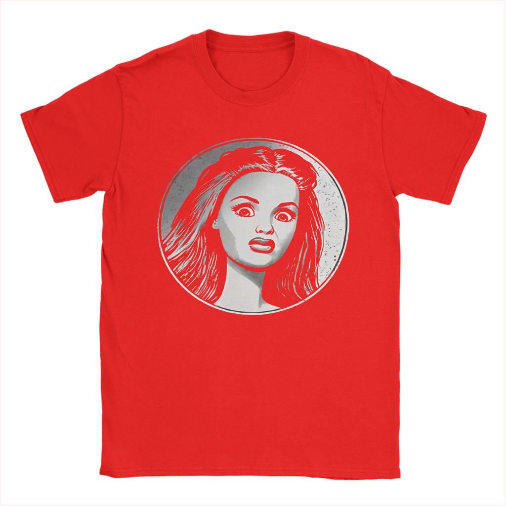 Unisex's Disgusted Doll Face Funny Meme Cursed Image Graphic T Shirts Pure Cotton Clothing Short Sleeve Crew Neck Tees