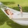 Hammock Swing Bed with Wood Bar, 2 Person Single Double Thickened Fabric Soft Canvas Portable Large Hanging Hammock