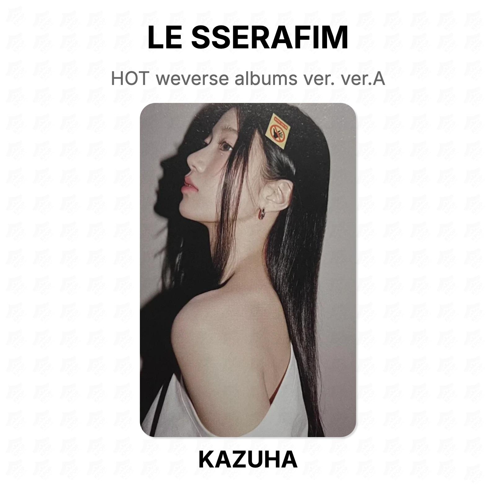 LE SSERAFIM HOT weverse albums ver. ver.A Official Photocard KAZUHA 02