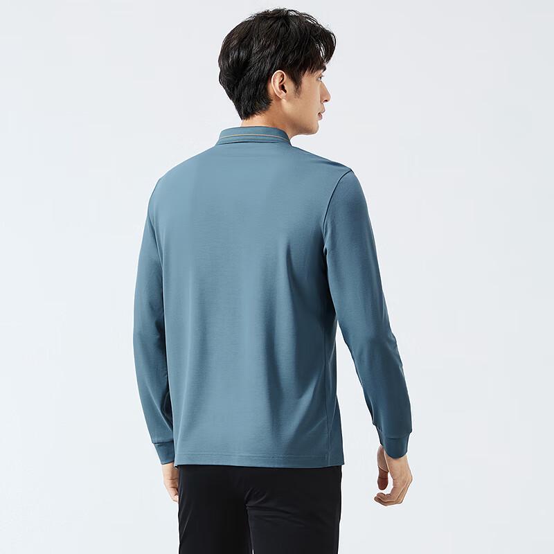 Qipai Men s Spring Business Casual Long-Sleeve Polo Shirt 3XL