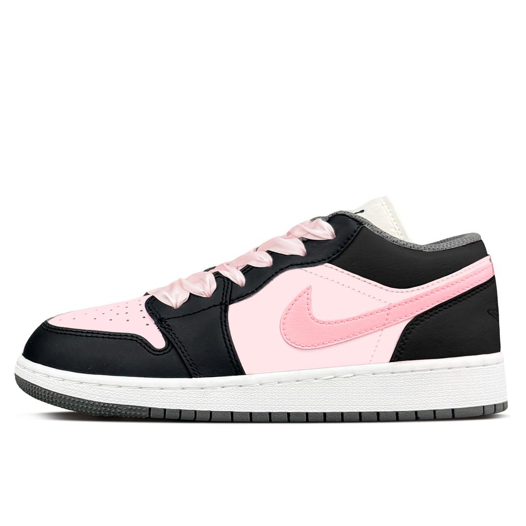 Jordan Air Jordan 1 Abrasion Resistant Low top Vintage Basketball Shoes Women's Strawberry Pink 553560-152(Team153-)