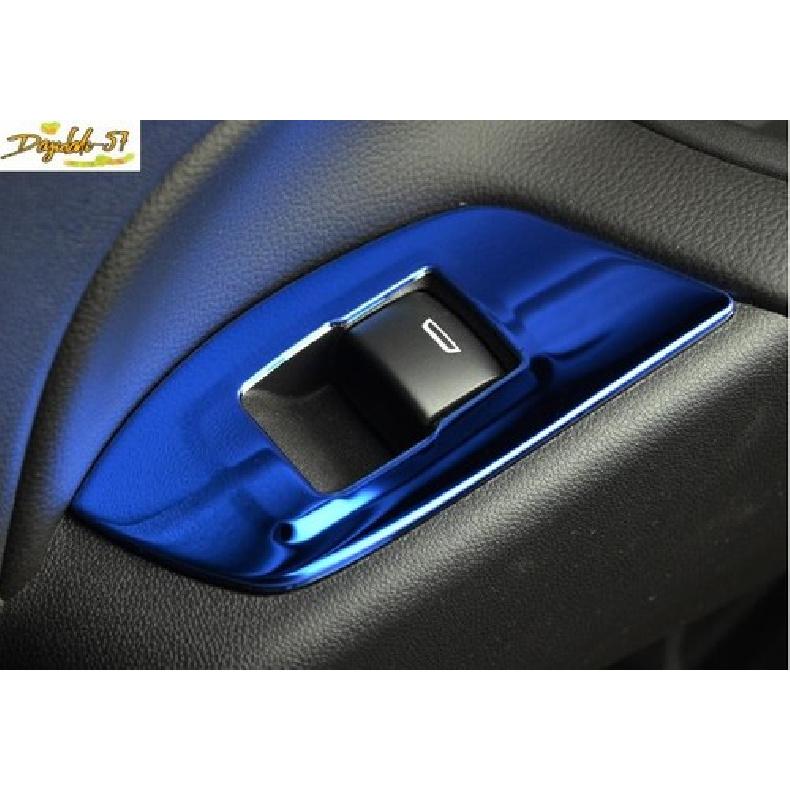 4PCS For 2018-21 Chevrolet Equinox Blue Window Lift Panel Switch Cover Trim New