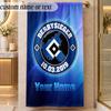 Beach TowelHamburger SV Custom Name Text Personalized Soft Towel for Beach Pool Indoor Home Decor Gift