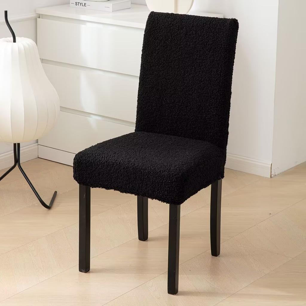 Stretch Dining Chair Cover Jacquard Spandex SKitchen Chair Seat Hotel Banquet Elastic Slipcover