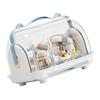 Baby Bottle Storage Box with Lid Dustproof Drying Rack Plastic Cabinet   for Toddler Tablewares