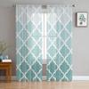 Pink Geometric Triangle Gray Gradient Chiffon Sheer Curtains For Living Room Bedroom Home Decoration Window Voiles Tulle Curtain