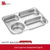 LIJIA FITMENT Partitioned Stainless Steel Bento Box & Meal Tray