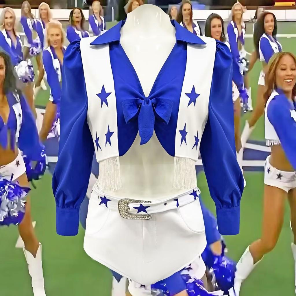 Football Match Cheerleader Girl Performance Costume Set For Cheerleading And Festive Activities