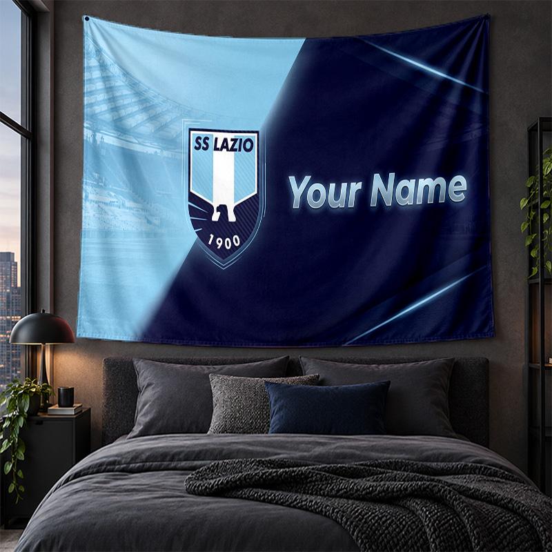 Personalized Tapestry Wall Hanging Lazio FC Pattern Art Background Cloth