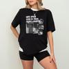 Arcane Vi Caitlyn Shirt CaitVi Anime Tee LOL Gamer Geschenk Damen Unisex T-Shirt Schwarz Lässig Rundhals Baumwoll-T-Shirt