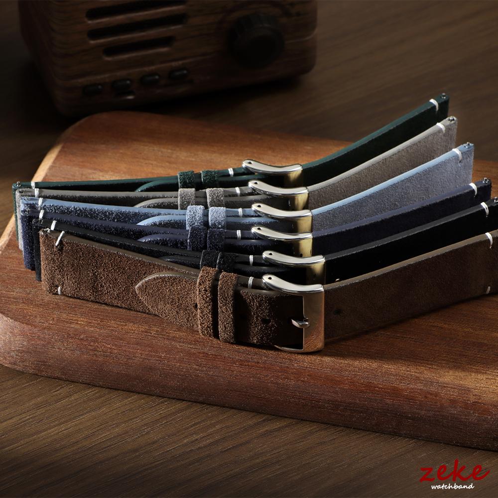 20mm 22mm Wristband Quick Release Soft Suede Watch Strap Brown Watch Bands Business Calfskin Bracelet Belt Women&Men Accessories