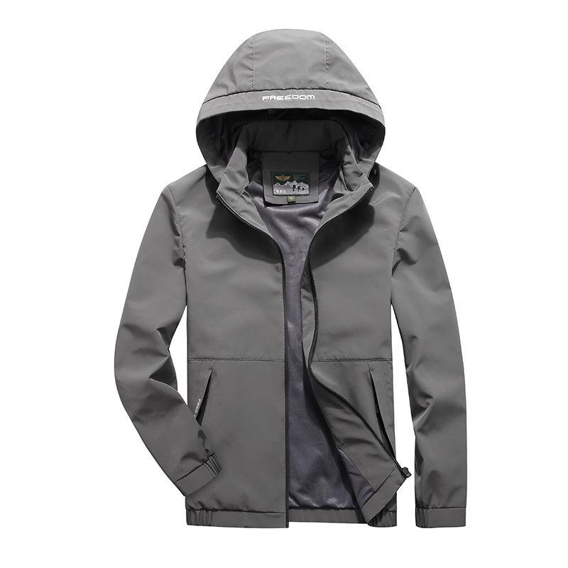 Men's New Hooded Windproof Jacket Men's Youth Jacket Outdoor Casual Charge Top