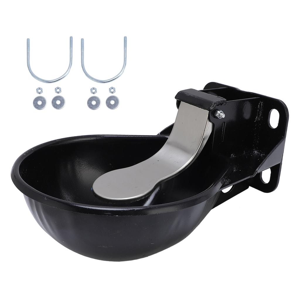 Automatic Livestock Waterer Bowl Thickened Steel Animal Drinking Bowl Water Dispenser for Sheep Goat