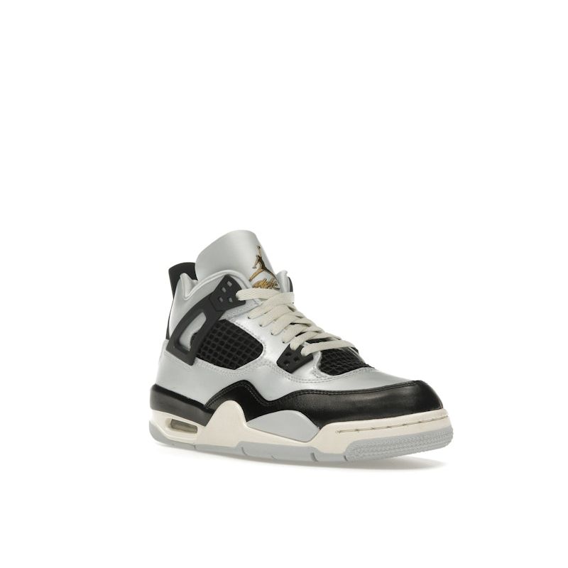 Air Jordan 4 Retro GS Platinum Gold Kids' Retro Basketball Shoes FZ8585-070