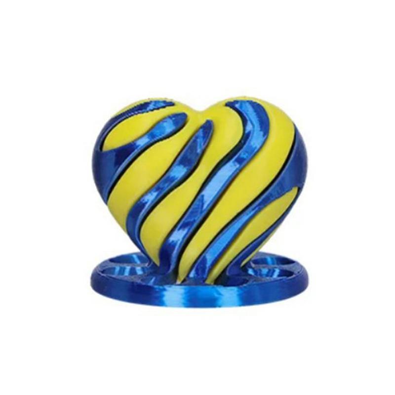 1 Piece Decompression Spinning Structure Stress Relief Toys 3D Printed Spiral Impossible Heart Passthrough Fidget Toy