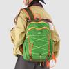 Color Block Backpack Unisex Commuter Large Capacity Lightweight Travel Backpack Student Schoolbag