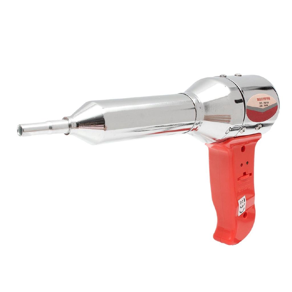 700W AC 220-240V Red Plastic Hot Air Welding Gun Temperature Heat 100-450 Degree with Ceramic Heater