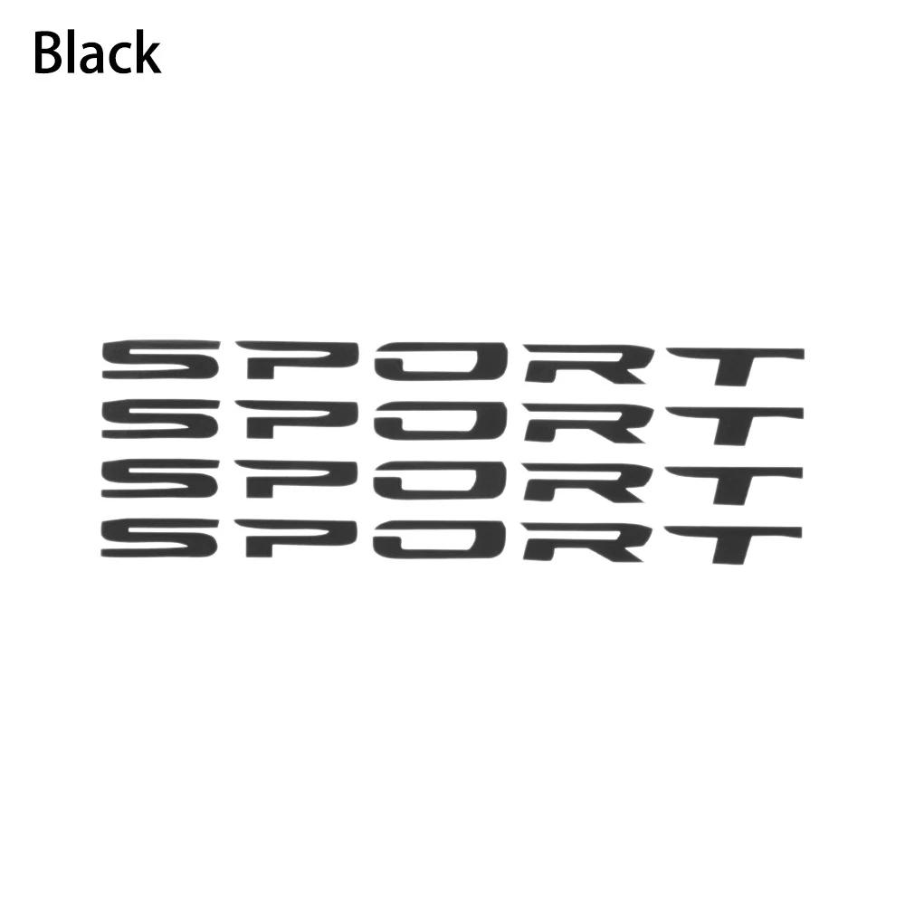 4pc SPORT Car Decal Sticker Wheels Rims Racing DIY Stripes Decorative Stickers Emblem Car Styling Car SUV Truck Accessories