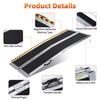 5/6FT Folding Wheelchair Ramp for Disabled Person, Home Steps Doorway Handicap Ramp, Aluminum Alloy Barrier Free Aid Hinge Ramp