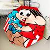 Friendship Monica Characters Umbrella Folding Umbrella, Automatic Umbrella 8-Frame for Travel, Camping Use Gift for Halloween Christmas