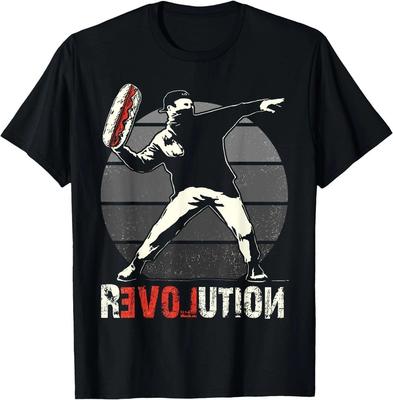 T-shirt Divertente Meme Humoristico Rivoluzione del Sandwich Lanciato Taglia S-5XL