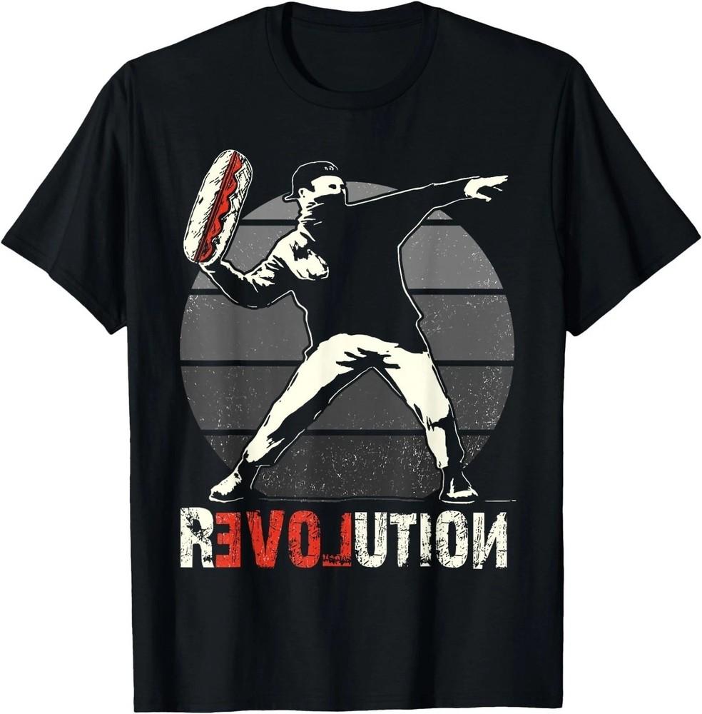 

Throwing Sandwich Revolution Funny Humor Meme T-Shirt Size S-5XL 2XL