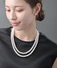 VINGTAINE Pearl Long Necklace, 8mm, Double Strand, Elegant, Simple, Casual, Adult, Ceremony, GraduationEntrance Ceremony, After-Party, Party, C3382-
