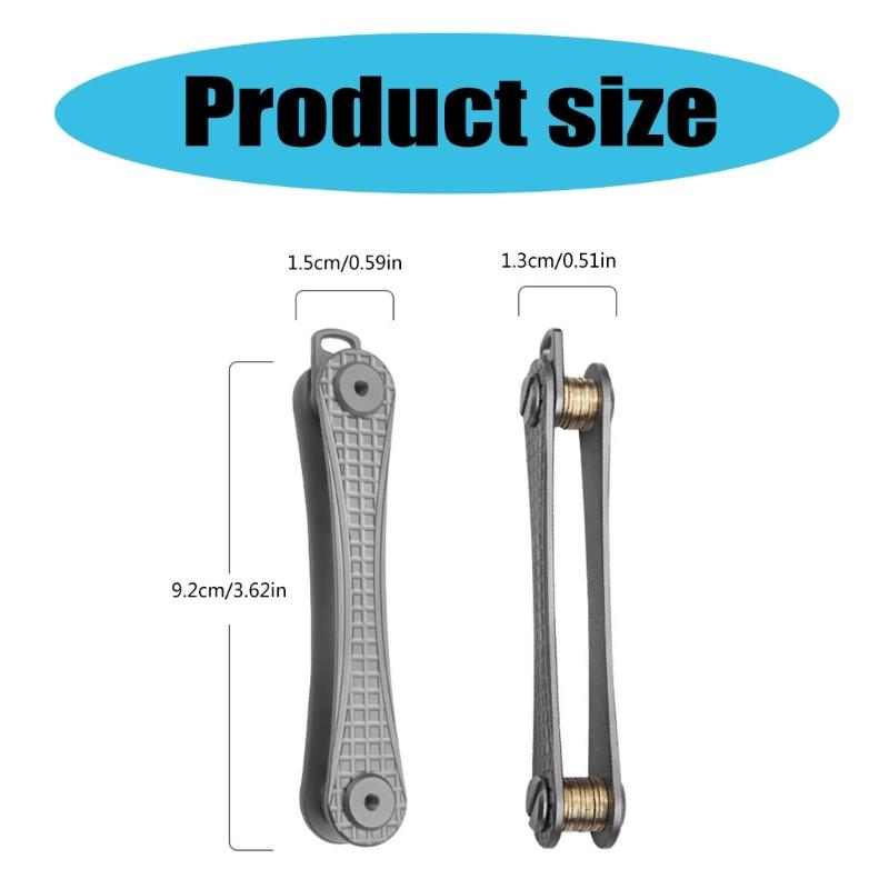 Key Organizers Titaniums Alloy Keychain Key Clip High Capacity Key Storage Device Pocket-Sized Key Holder Enduring