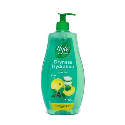 Nyle Naturals Dryness Hydration Shampoo, with Tulsi, Amla and Aloe Vera, Gentle & Soft Shampoo, pH Balanced and Paraben Free, For Men & Women, 400ml