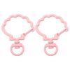 31X39mm Candy Colored Alloy Shell Shaped Spring Buckle Special-shaped DIY keychain Accessories Creative Accessories Hanging Ornaments