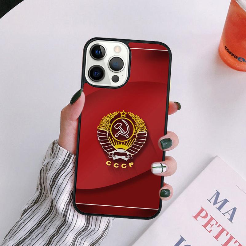 CCCP Soviet Union Russia Phone Case For iPhone 17 Air 14 13 12 16Pro Max 15 Plus Max Cover Shell coque