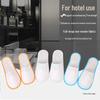 100 Pairs of Premium Hotel-Quality Disposable Slippers for Guests - Perfect for Indoor & Salon Use, Customized and Thickened