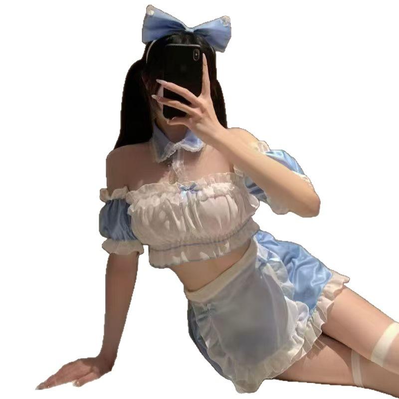 Sex underwear student dress * sexy uniform maid suit small chest shows big pure desire wind cute 1190
