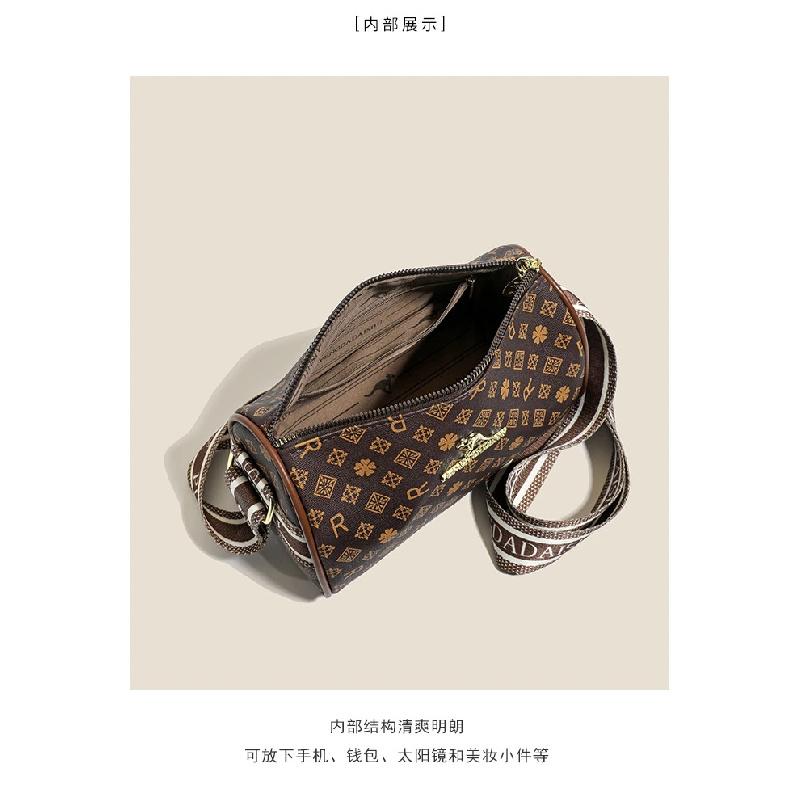 Borsa da Donna Nuova Borsa a Spalla con Stampa Alfabetica Moda Retro Borsa a Cuscino Borsa a Tracolla di Alta Gamma Trendy
