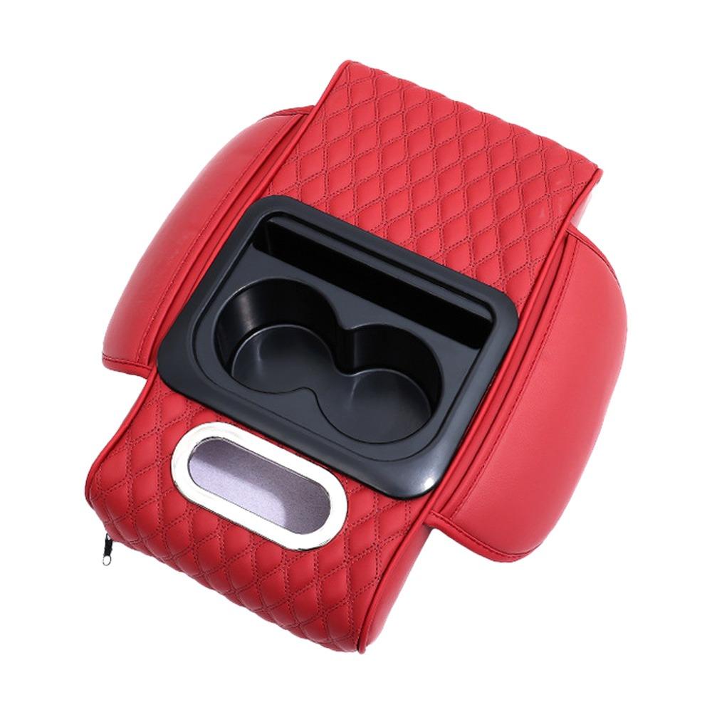 Multifunctional Center Console Armrest Cushion PU Leather Car Armrest Pillow New Armrest Pad  Car