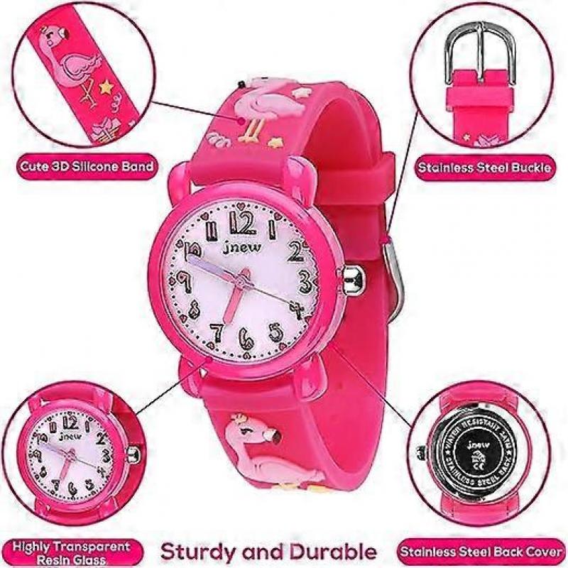 Children's Watch, 3D Cartoon Analog Quartz Watch, Boys and Girls Wrist Watch, 30M Waterproof Children's Watch