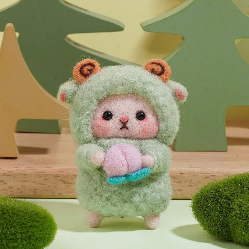 Kit Artizanal DIY Oaie din Pâslă de Lână - Ornament Handmade & Antistres