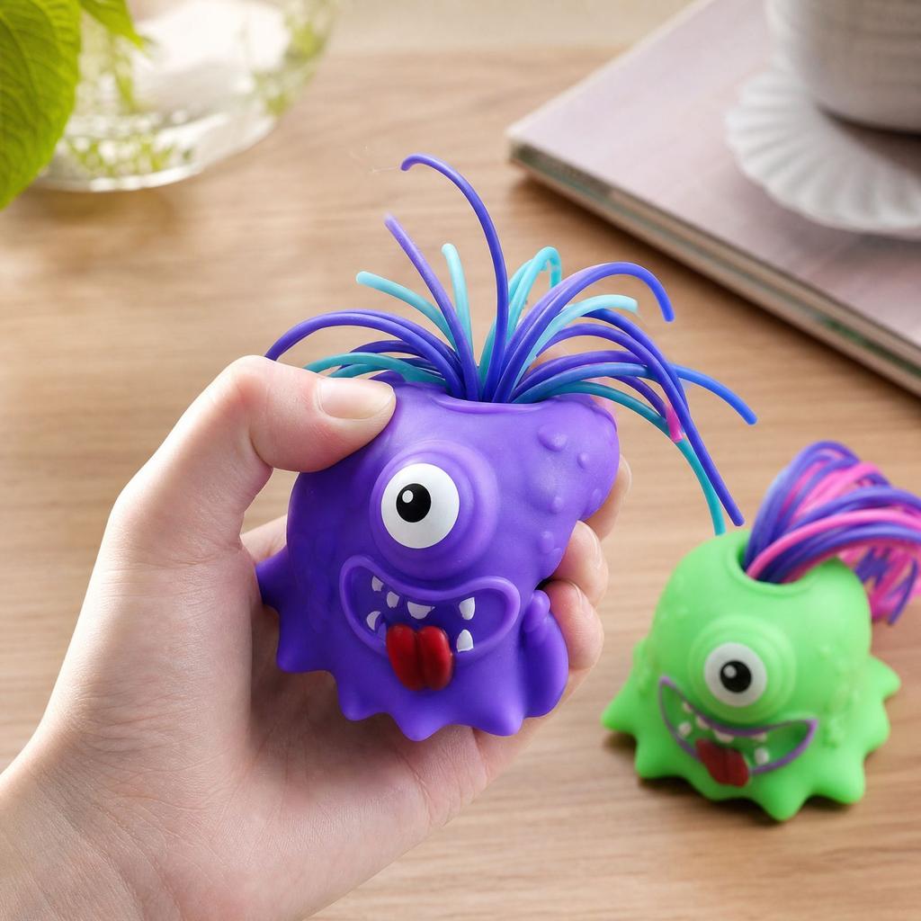 Stress Pull Hair Toy for Kids and Adults Random Color