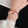 Pearl Beaded Bracelet Retro Simple High-end Bracelet Fashionable Versatile Light Luxury Temperament Jewelry Women
