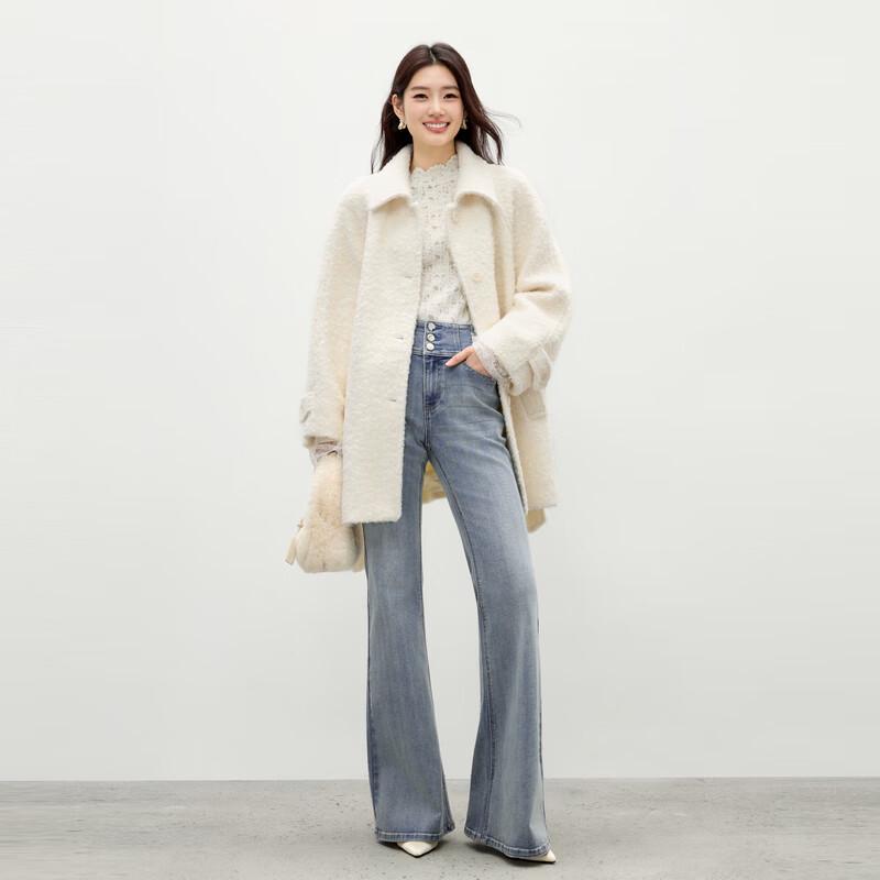 Autumn Water Elegant Lapel Wool Blend Coat