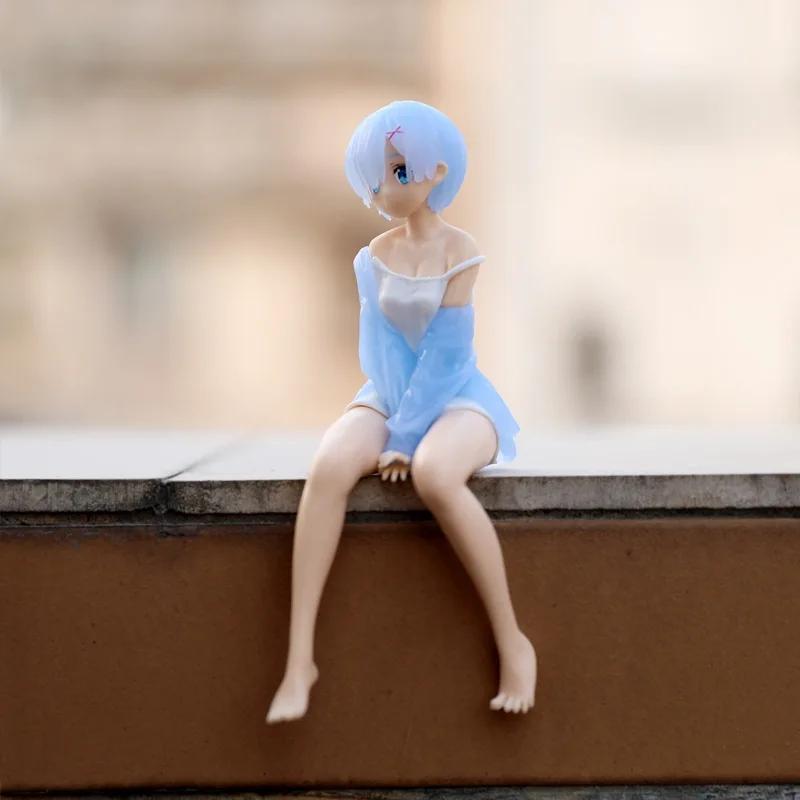 14cm Anime Re: Life In A Different World From Zero Rem Ram Action Figures PVC Model Collection Kids Toys Statue Christmas Gift