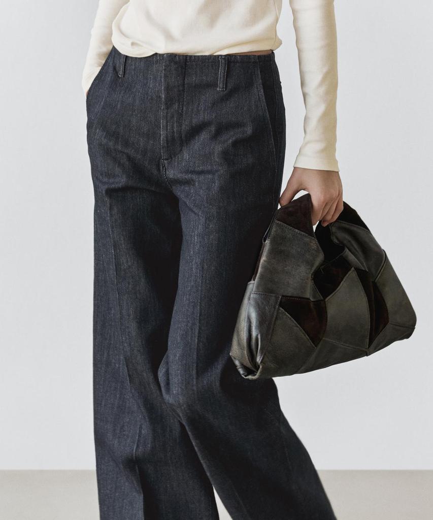 Masimodutti Mid-Rise Wide-Leg Jeans
