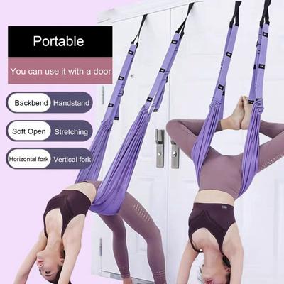 Lano na aerial jógu na protahování Pomůcka pro záklon Trenér flexibility Úleva od bolesti zad Pásek na protahování pasu a nohou Jóga Pilates Baletní cvičební vybavení