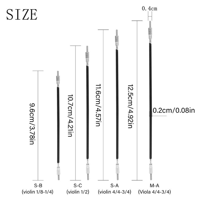 1 Set Adjustable Length Violin Steel Tailpiece Wire Violin Wire Tailpiece String for Enhancing String Tension Stability