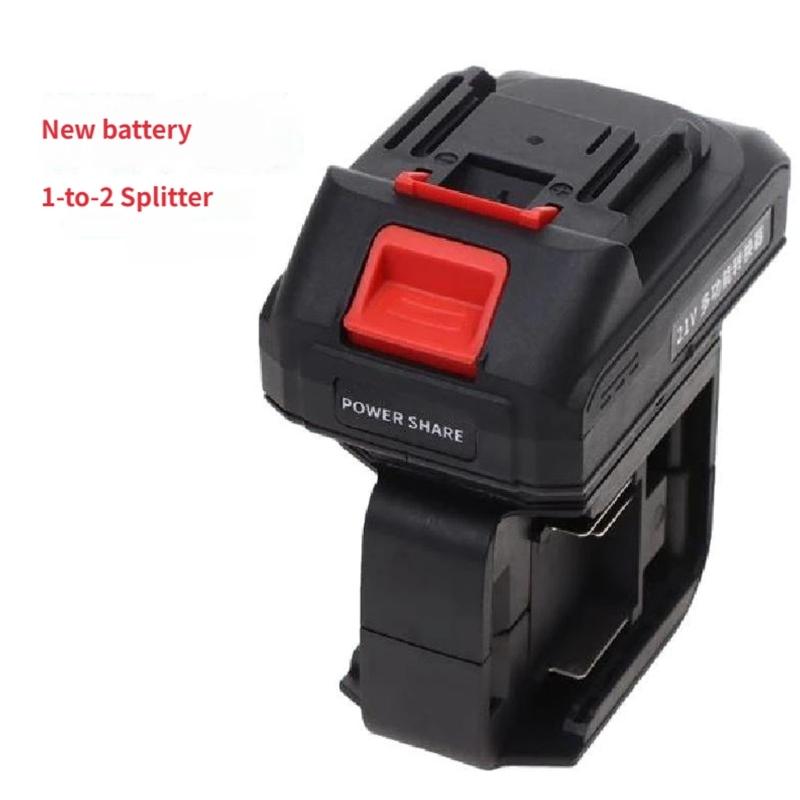 Double Battery Parallel Adapter Plastic Texture for Tool with ABS Housing and Overload Protections 18V To 21V Converter
