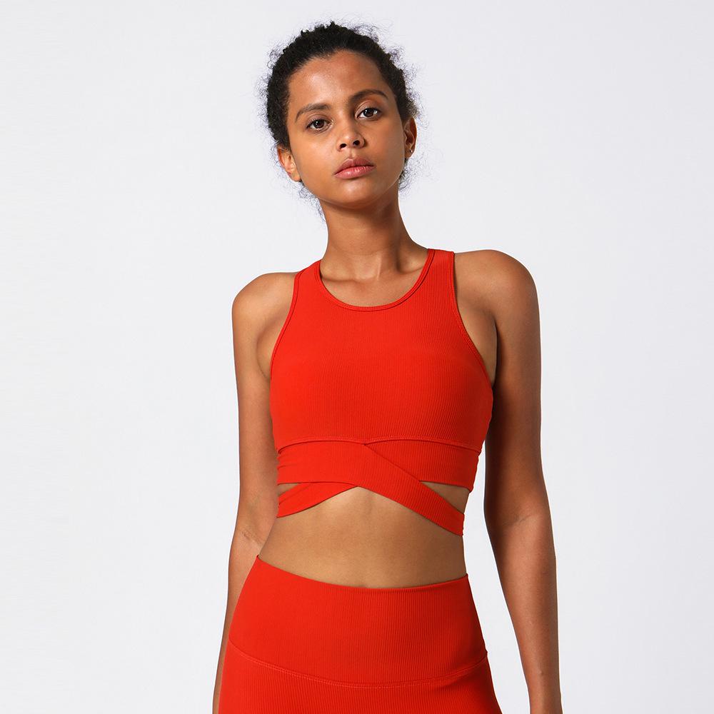 

Женский спортивный жилет для йоги со съемными подушечками 2023 года в европейском и американском стиле L