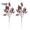 Orange Silk Plants for Halloween Decoration Realistic Artificial Flowers Autumn Home Decoration, Floral Lifelike Branches Seasonal Display Table