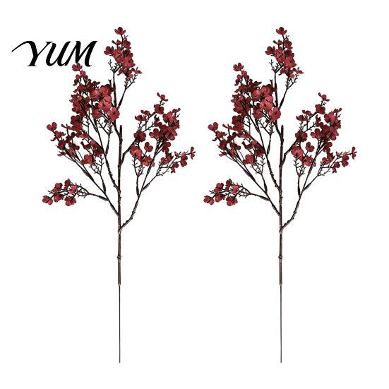 Orange Silk Plants for Halloween Decoration Realistic Artificial Flowers Autumn Home Decoration, Floral Lifelike Branches Seasonal Display Table